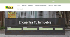 Desktop Screenshot of casasinmobiliaria.com.mx